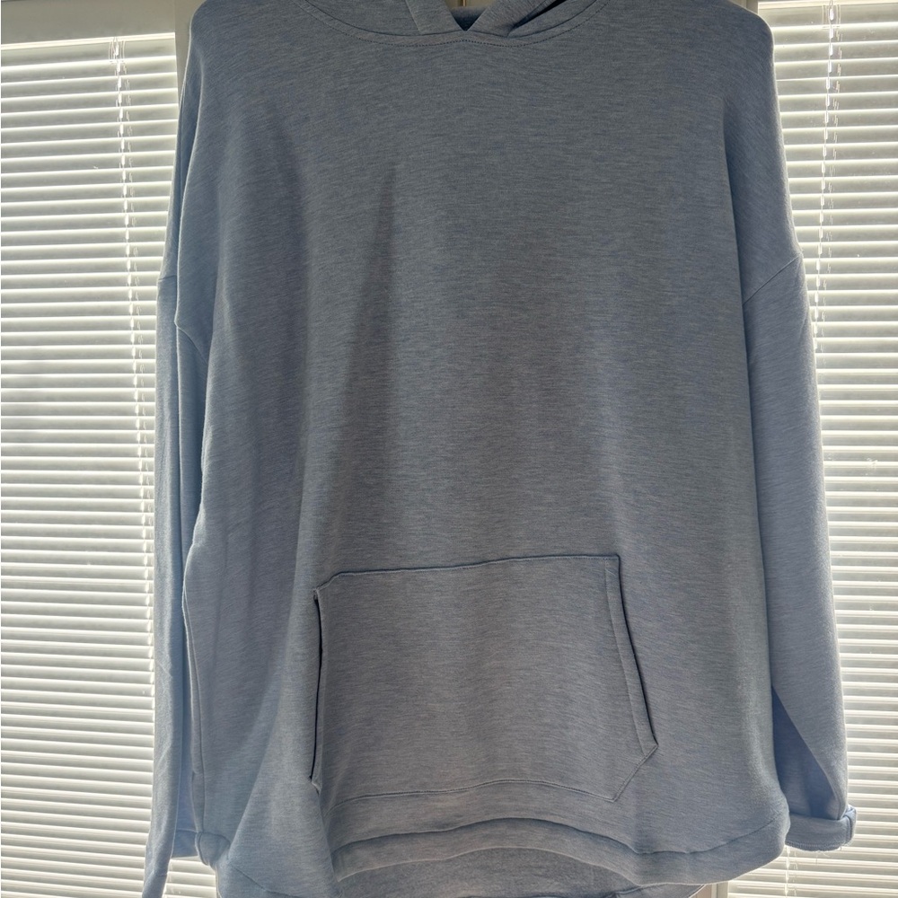 Light Blue woman's  Hoodie Sweatshirt